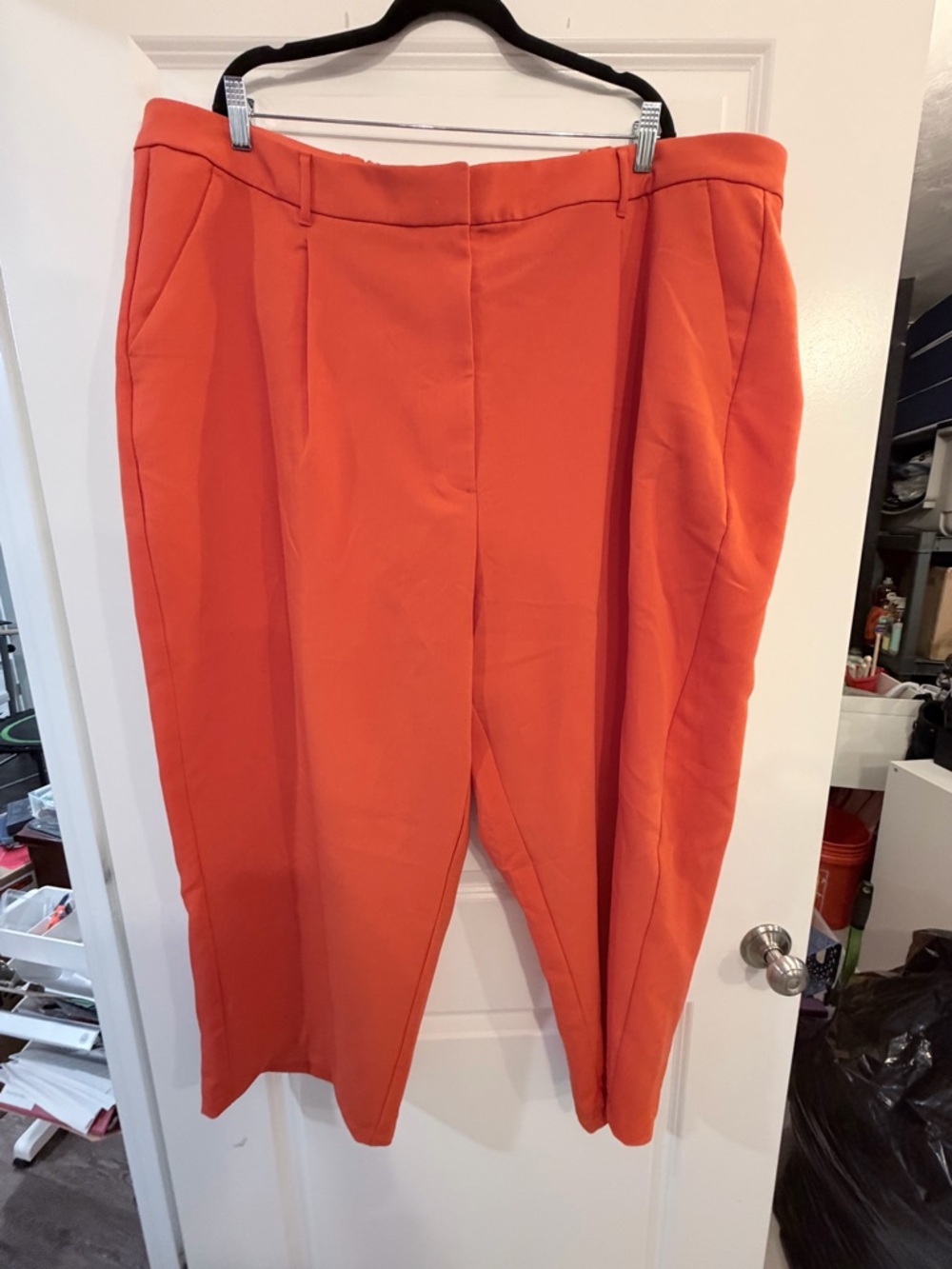 Old Navy Orange High-Rise Wide Leg Trousers